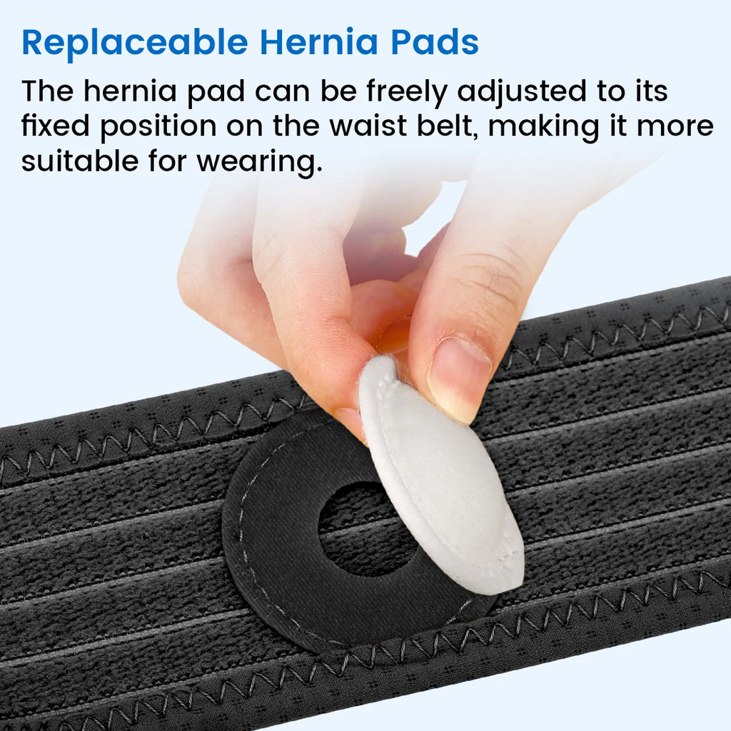 VELPEAU Baby Belly Hernia Belt with 3 Compression Pads, Umbilical Hernia Band Belly Button Abdominal Binder for Infant Newborn