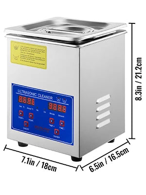 VEVOR Ultrasonic Cleaner Ultrasound Cleaner Portable Ultrasound cleaning Machine Multifunction 1.3L-30L Diswasher Home Appliance