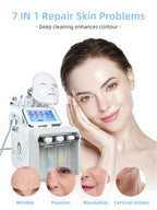 7 In 1 Water Oxygen Small Bubble Machine professional Hydra Water Dermabrasion Beauty Instrument Facial Spa Skin Care Skin Clean