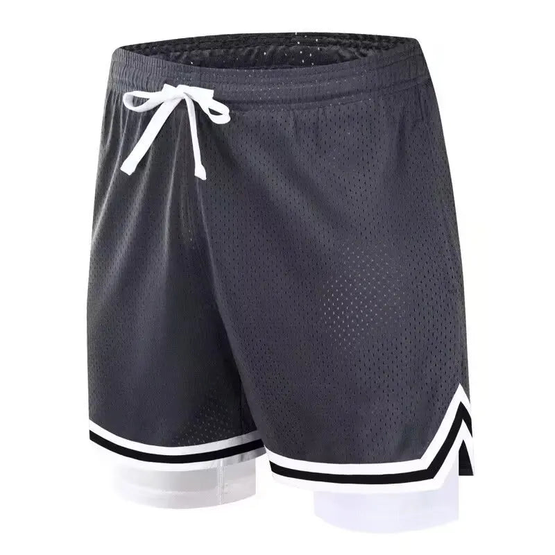 Children's basketball shorts cropped shorts trendy and loose summer pants wearing large shorts for training quick drying fitness