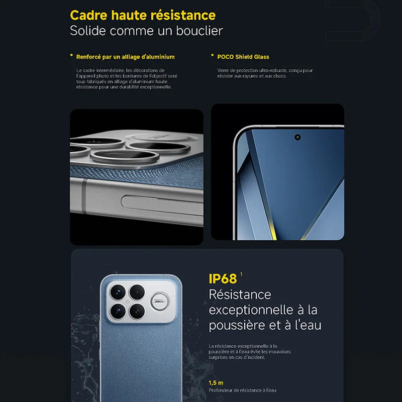POCO F8 Ultra 5G, NFC,120Hz 6.9" AMOLED Display, 50 MP Light Fusion 950 Sensor with OIS, 6500 mAh Battery, IP68