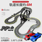 Electric Remote Control Slot Car Track Large 2-Player Competitive Dual Mode Remote Adjustable Splicing Kids Adults Gift Toy Set