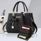 New Korean version trendy autumn and winter bow women's bag portable shoulder bag messenger bag killer bag mother bag large capa