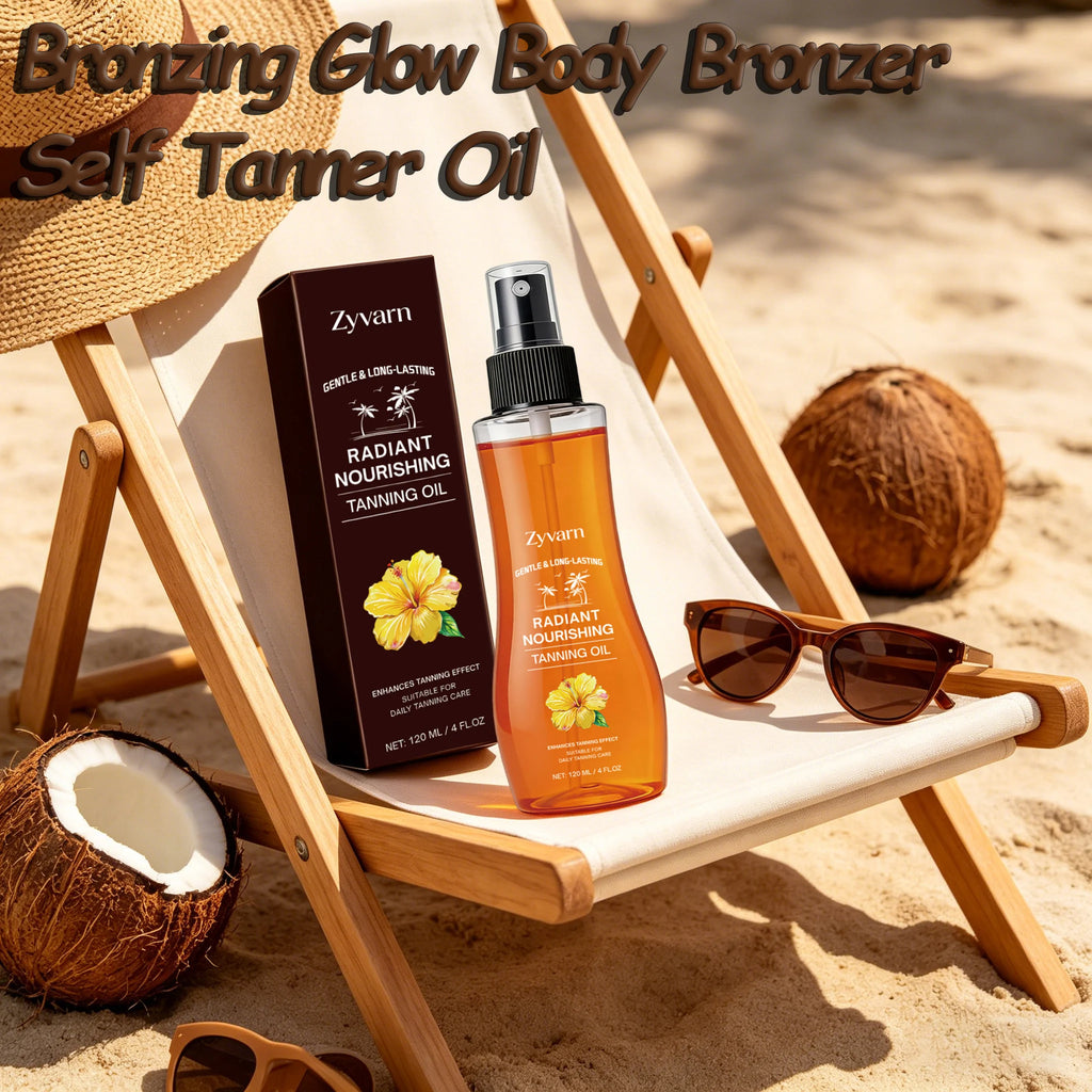 Sun Tanning Oil Nourishing Bronzing Tanning Oil Lasting Sun Kissed Glow Hydrating Skin Care For Outdoor Beach Tanning Sessions