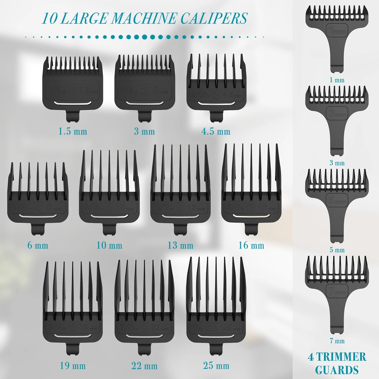 HATTEKER Professional Hair Clipper for Men Cordless Metal Barber Clipper and Trimmer Set Clipper for Hair Cutting Kit