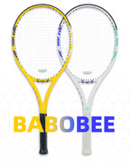 BaboBee 100% Full Carbon Fibre Premium Professional Tennis Racket Free Bag & Overgrip, 55-65lbs Threaded, Ultra-light 265±5g