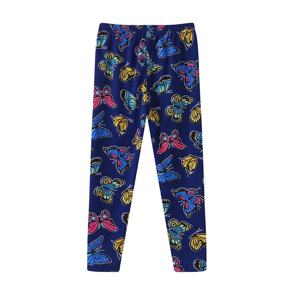 3/4-piece Autumn/Winter Children's Multi-color Combination Fashionable Slim Fit Leggings For Girls Sports And Casual Warm Pants