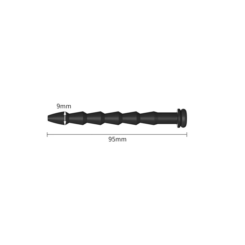 5 Sizes Curved Urethral Sound Penis Insert Stimulation Dilator Chastity Catheter Hollow Penis Plug With Stopper Sex Toys For Men