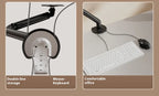 Adjustable display robotic arm for 17 to 32 inches heat dissipation desktop computer monitor stand
