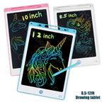 8.5/10/12IN LCD Writing Graphic Tablet for Kids 3-8Years, Reusable Magic Drawing Board with Stylus Erasable Doodle Pad Toy Gift