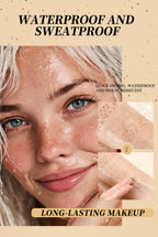 Qibest 2-In-1 Freckle Pen with Gourd-Shaped Head, Natural and Realistic, Sweat-Proof, Double-Ended Stamp Dot Pen Cosmetic Stick