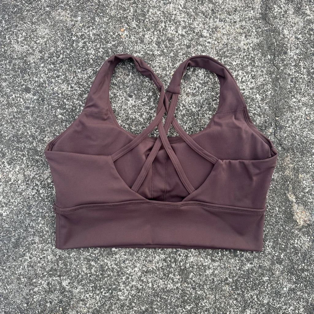 Solid Color Soft Tight Gym Yoga Underwear high strength shockproof Women Cross Back Fitness Bra Sport Top Comprehensive Butter