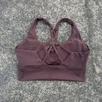 Solid Color Soft Tight Gym Yoga Underwear high strength shockproof Women Cross Back Fitness Bra Sport Top Comprehensive Butter