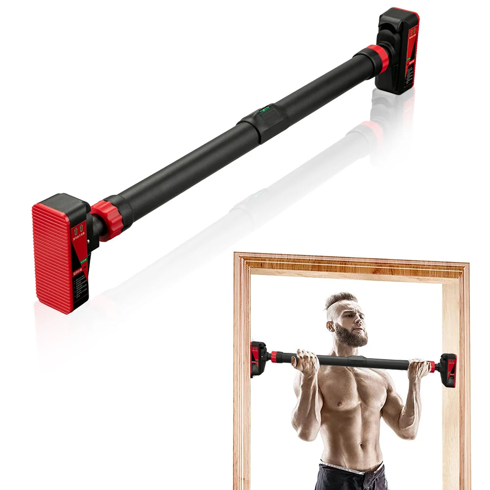 Strength Training Pull-up Bars with Level Gauge 69-92cm Adjustable Width 200kg Max Load Capacity Chin Up Bar For Doorway Main image