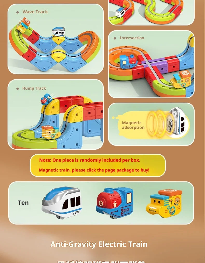 Magnetic Bullet Train Set For Kids With Electric Locomotive Diy Track Building Blocks Stem Educational Construction Toy Birthday