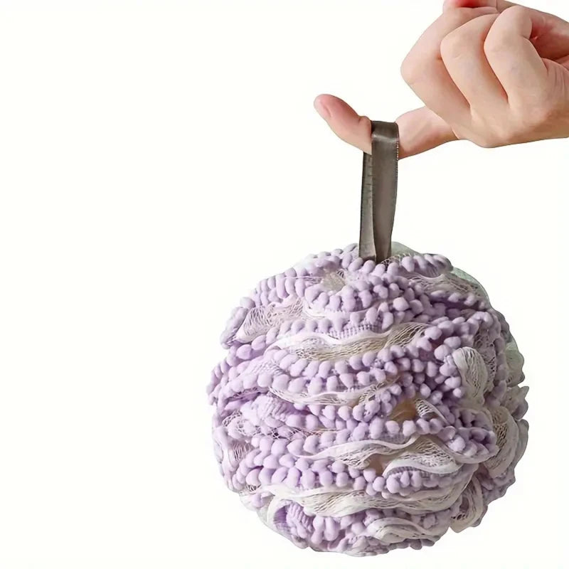 Soft Mesh Bath Sponge Balls Skin Cleaning Brush Shower Puff Body Cleaner Exfoliating Scrubbers Bath Flower Bathing Accessories
