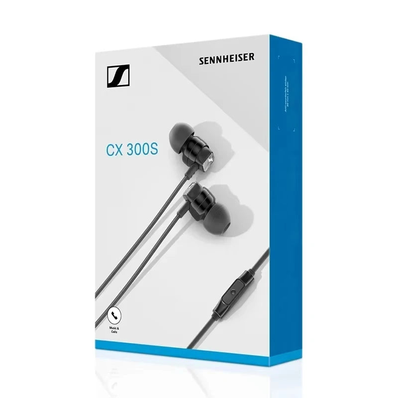 Sennheiser CX300S Wired In-Ear Earphones Pure Bass Stereo Sound Noise Isolating Original Headset for Smartphone Samsung Xiaomi