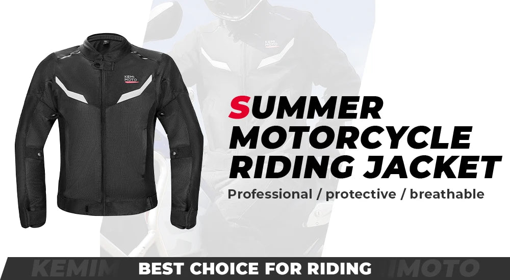 Summer Motorcycle Jacket Men's Riding Clothing Breathable CE Protector Gear Soft Mesh Inner Outdoor Motocross Outfit Off-road Cycling