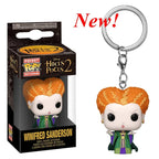 New FUNKO Keychains Disney Demona Princess Bella Ariel Alice Anna Elsa Bell Jack Sally stitch Action Figure Toys Ornaments