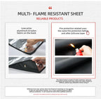 New Outdoor Camping Fireproof Cloth Picnic Barbecue Insulation Mat Flame Retardant High Temperature Fire Blanket Fiberglass Mat