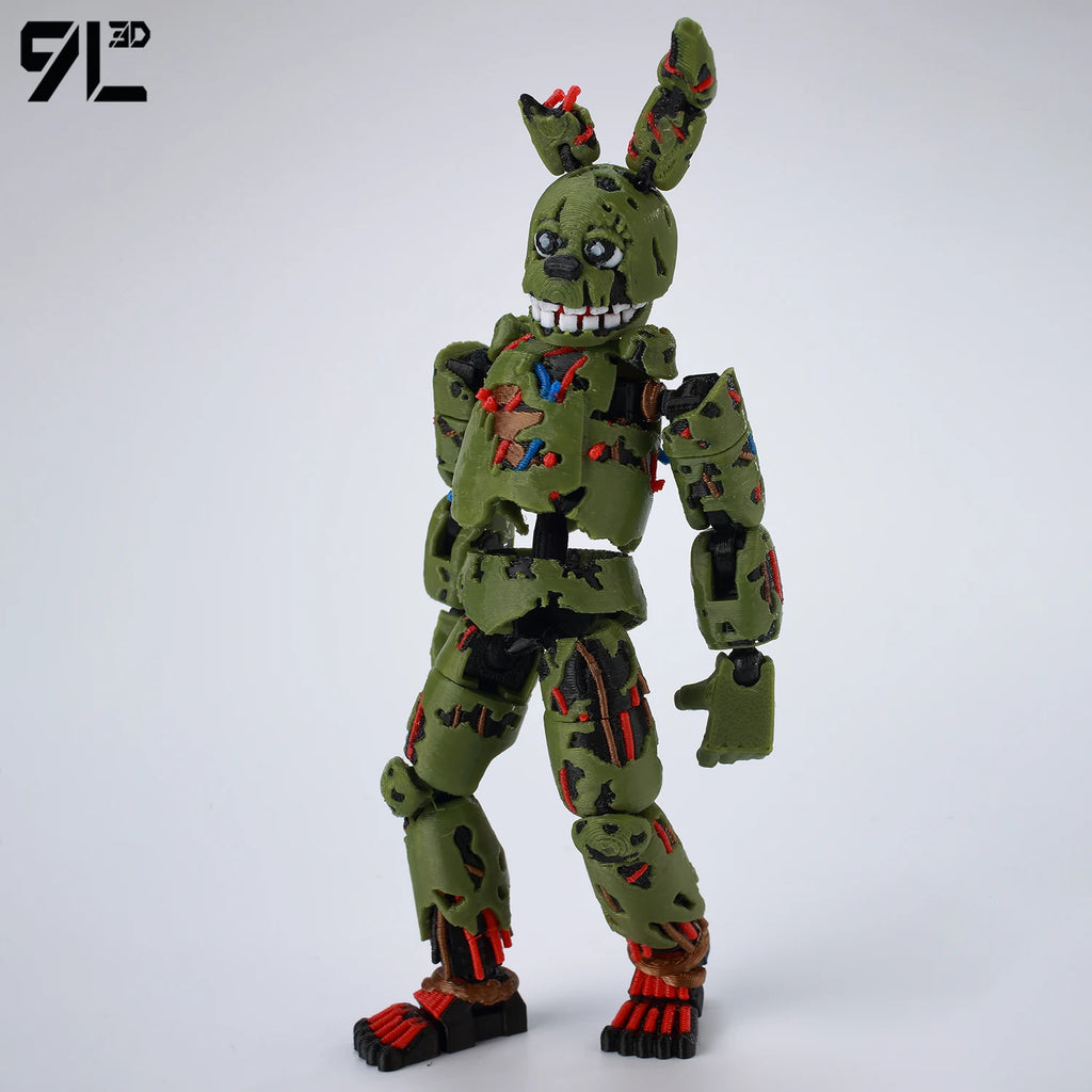 9L3D Printed FNAF Freddy Fazbear's Pizza Springtrap Toys Action Figures Anime Model Lucky13 Dummy13 Titan13 Ornaments Gifts