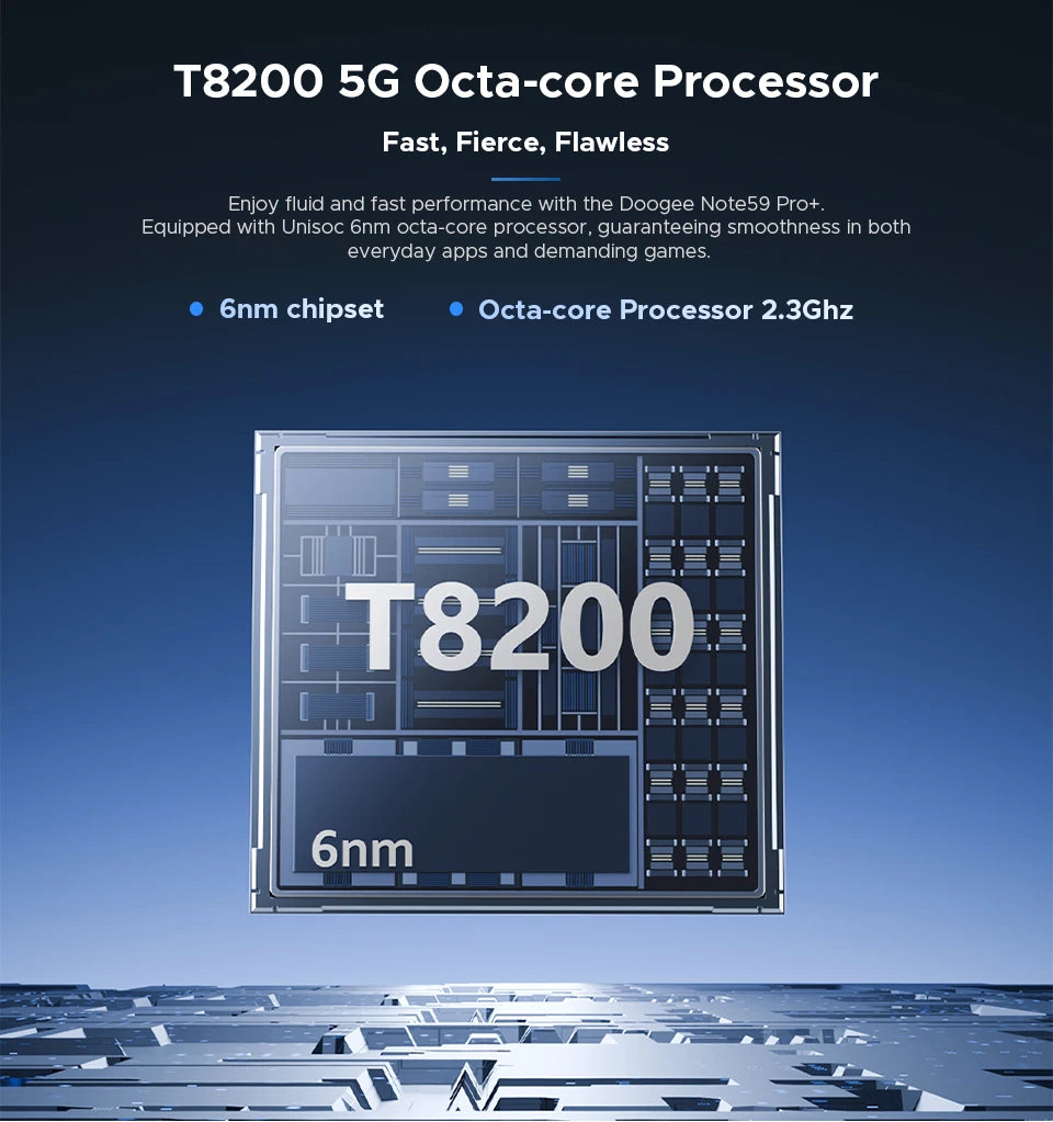 Global Version DOOGEE Note59 Pro+ 5G Smart phone Android 15 6250mAh Battery 6.75'' 120Hz Screen 12GB 512GB AI Camera Cell Phone