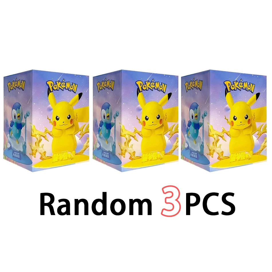 Pokemon Series Blind Box Pikachu Mewtwo Anime Figures Ornaments Dolls Gardevoir Sylveon Model Fans Desktop Car Christmas Gift