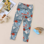 3/4-piece Autumn/Winter Children's Multi-color Combination Fashionable Slim Fit Leggings For Girls Sports And Casual Warm Pants