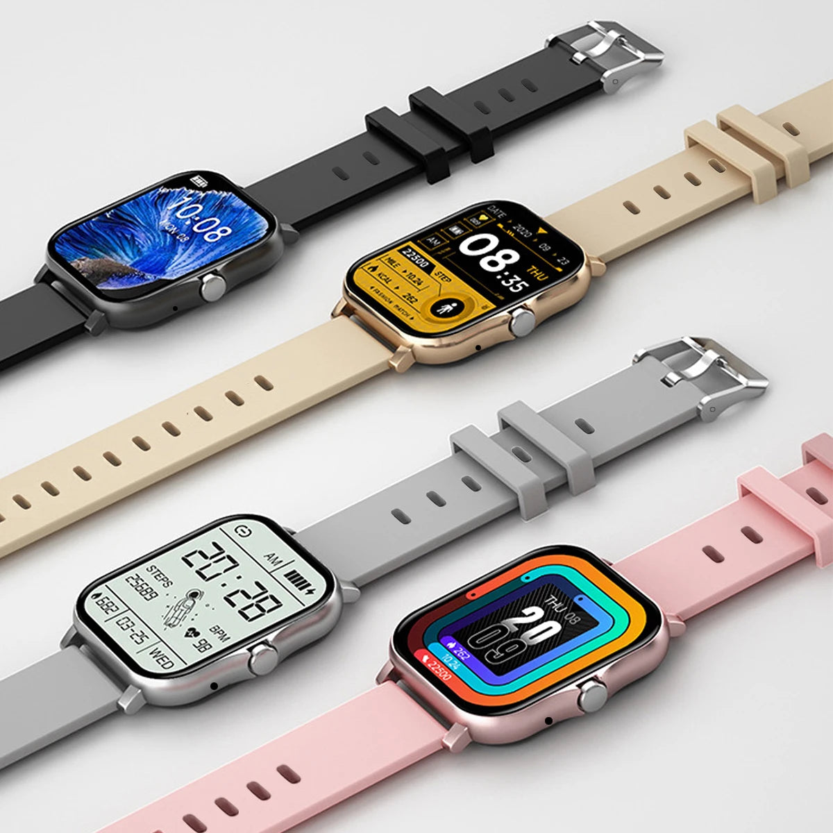 NEW 2025 Fashion SmartWatch Android Phone 2.01" Color Screen Full Touch Custom Dial Watch Women Bluetooth Call Smart Watch Men