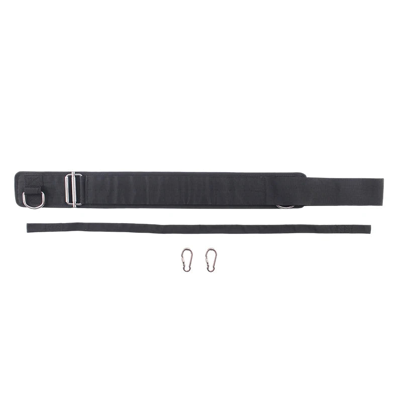 Thick 3 Layers Nylon Dip Belt For Pull Up&Squat Weightlifting,Durable and sturdy Belt for Strength Training,Professional Belt