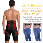 Men Body Shaper Tummy Control Shorts Shapewear Belly Girdle Boxer Briefs High Waisted Slimming Underwear Leg Compression Panties