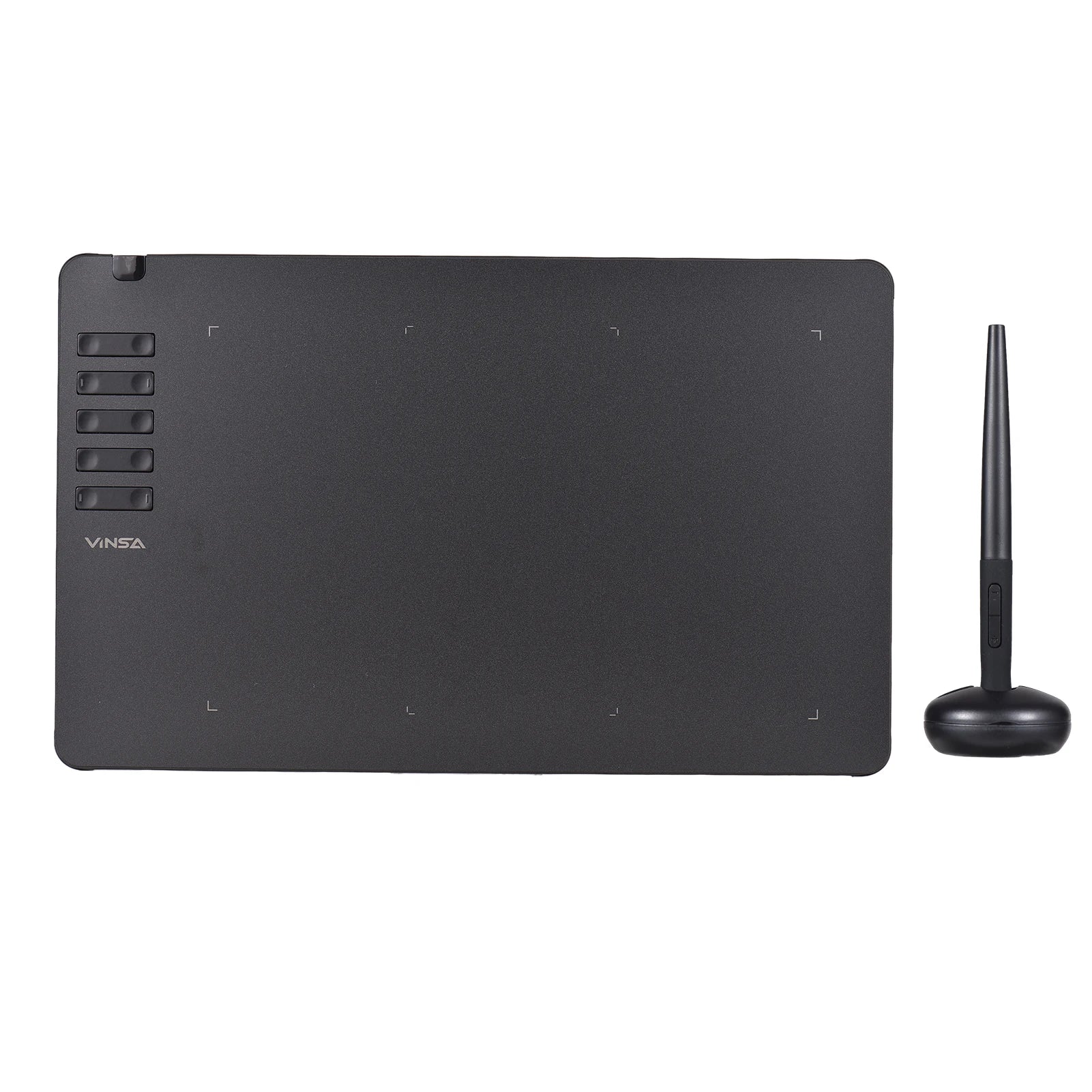 VINSA T1161 Graphics Drawing Tablet Ultra-thin Art Creation Sketch with Battery-free Stylus 8 Pen Nibs 8192 Levels Pressure