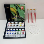 Acrylic paint set, 36 colors, each bottle 0.41 fluid ounces (12 ml), 36-color acrylic paints, non-fading, rich in color, suitabl