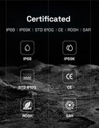 IIIF150 Air1 Rugged Phone Smartphone 5000mAh Battery 6.5" FHD+ Display 20MP Camera NFC IP68 IP69K 11.35MM Ultra-Thin Rugged