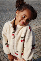 2026 KS Brand Winter Baby Girls Boys Lambswool Cherry Jackets Kids Clothes Boys Sequin Cartoon Outerwear Children's Coats 1-9Yrs