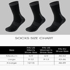 Merino Wool Thermal Socks, Suitable for Both Men and Women, 3 Pairs of Fully Cushioned Winter Boot Socks, Suitable for Hiking and Working in Cold Weather