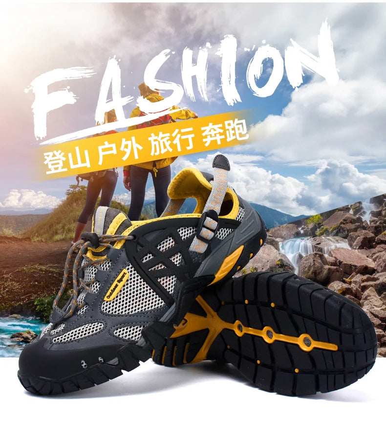 Summer Wading Hiking Shoes for Men Outdoor Aqua Beach Barefoot Sneakers Women Breathable Quick Drying Sports Trekking Shoes Men