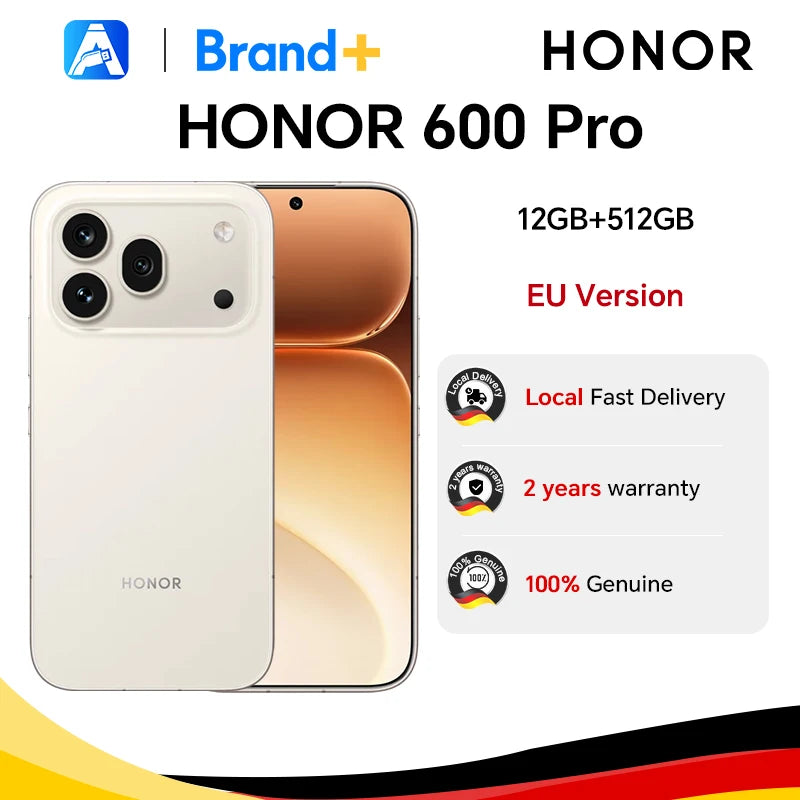 HONOR 600 Pro,EU Version, 5G Smartphone, 200MP Ultra-clear Night Camera,OIS,6400mAh Battery, Snapdragon 8 Elite,IP68 IP69 IP69K,Dual Card