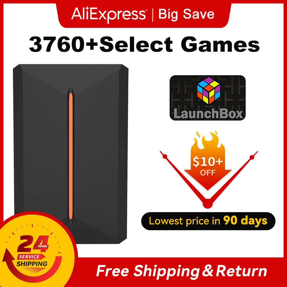3760+ 3D/AAA Games for PS4/PS3/PS2/Switch/WII/WIIU/N64/DC Etc Portable 500GB Launchbox External Gaming Hard Drive for Windows PC Main image