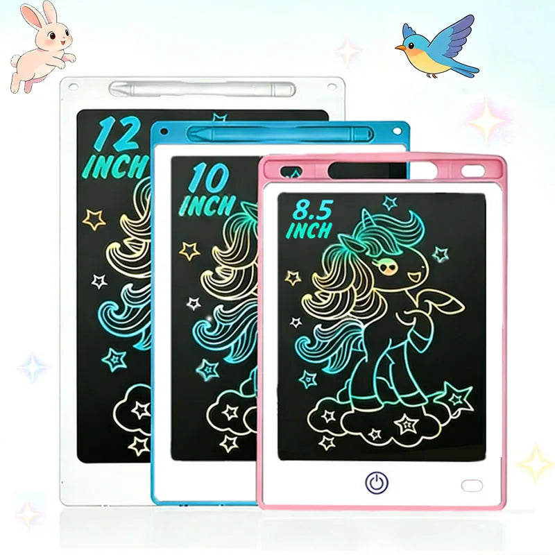 8.5/10/12inch LCD writing board drawing tablet Doodle Blackboard kids counting learning toys  birthday gift travel activity game