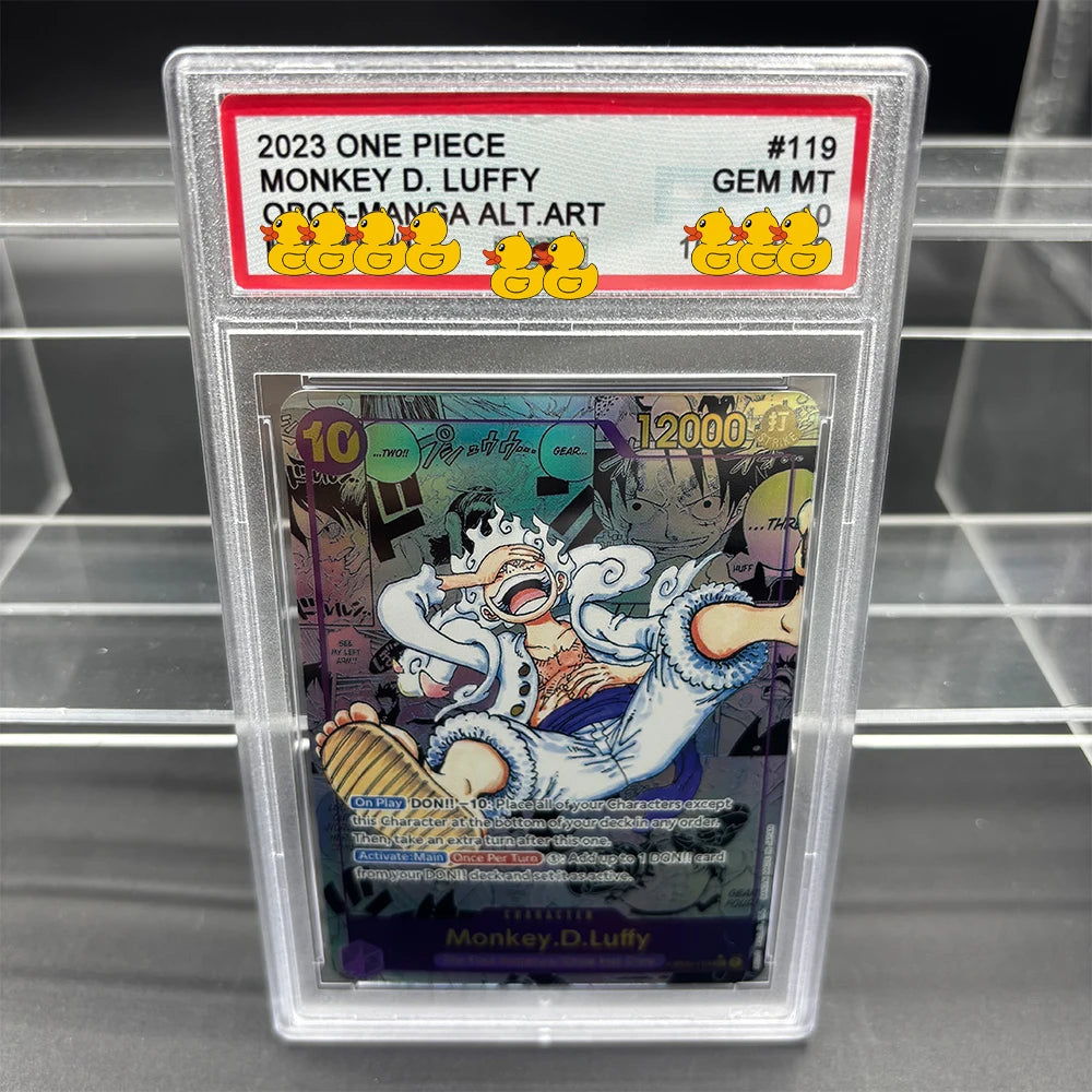DIY OPCG Rating Card Collection Card 2023 ONE MONKEY D. LUFFY OPO5-MANGA ALT.ART Copy 10Points Rating Card Anime Game Gift Main image