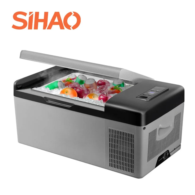 Sihao Mini Fridge Refrigerator Portable Car Freezer 15L/20L 12V/24V Compressor Cooler for Traveling Camping Outdoor Activities Main image