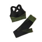2/3Pcs Women Yoga Suit Seamless Knitted Yoga Pants Leggings Clothing Zipper Long Sleeve Crop Top Fitness Wear Sportswear Gym Set