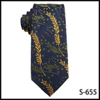 Trendy Handmade Polyester Silk Tie Men's Business Suit Accessory Floral Patterned Bow Tie for Wedding Prom Party Gift