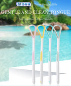 Tongue Scraper Cleaner for Adult Kid,Tongue Brush for Fresh Breath Dental Eliminate Bad Breath in Seconds Oral Care Tool