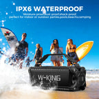 W-KING D8 Bluetooth Speaker, 50W RMS IPX6 Waterproof Loud Speakers Bluetooth Wireless, Large Outdoor Portable Speaker