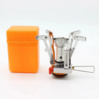 Foldable Outdoor Stove Ultra-light Alloy Mini Gas Stove for Camping Hiking Gas Furnace Portable Outdoor Cooking Picnic Cooker