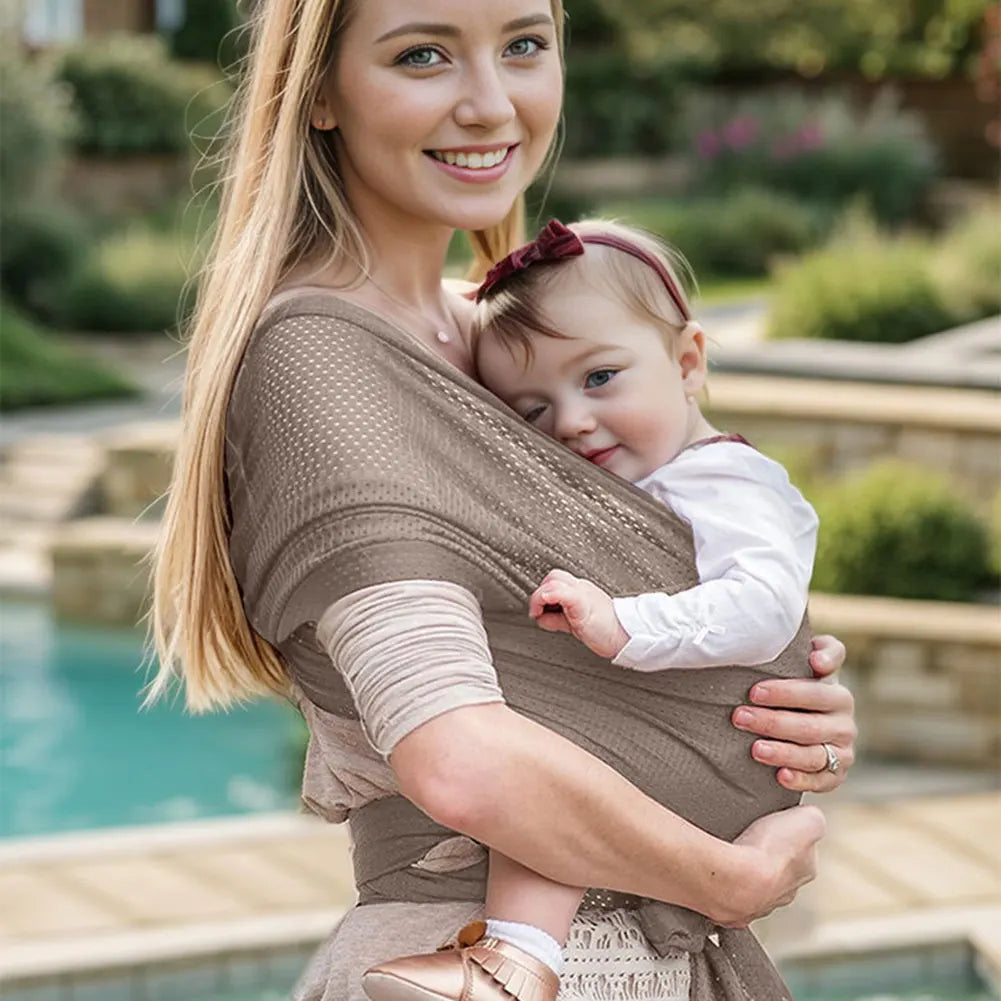 All in 1 Stretchy Baby Wrap Elastic Ergonomic Soft Comfortable Baby Carrier Sling baby wrap carrier for Outdoor Travel Main image