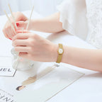 BERNY Gold Women's Watch Luxury Small Dial Ladies Gold Watch Jewelry Bracelet Quartz Lady Watch Stylish Fashion Women Watches