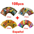 30-165pcs Gold Pokemon Colorful Card Set Black Vmax Vstar Sliver GX Box Pikachu Carta Charizard German French Spanish Game Cards